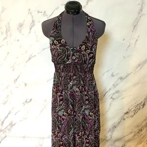 Xhilaration Halter Maxi Dress Sz L